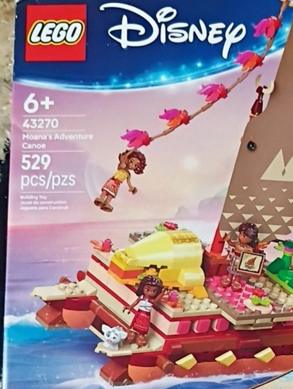 LEGO Disney Moana 2 43270 Moana's Adventure Canoe